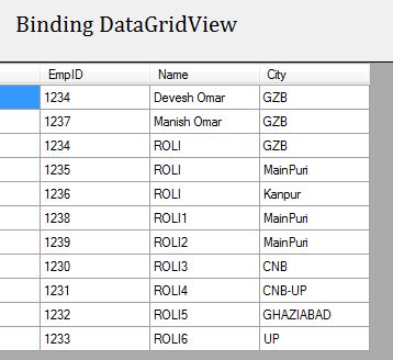 Ways To Bind DataGridView In C# Windows Forms